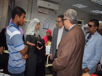 Prof.Dr\ Gamal El Saeed inspects the University Hospitals at El Adha Feast